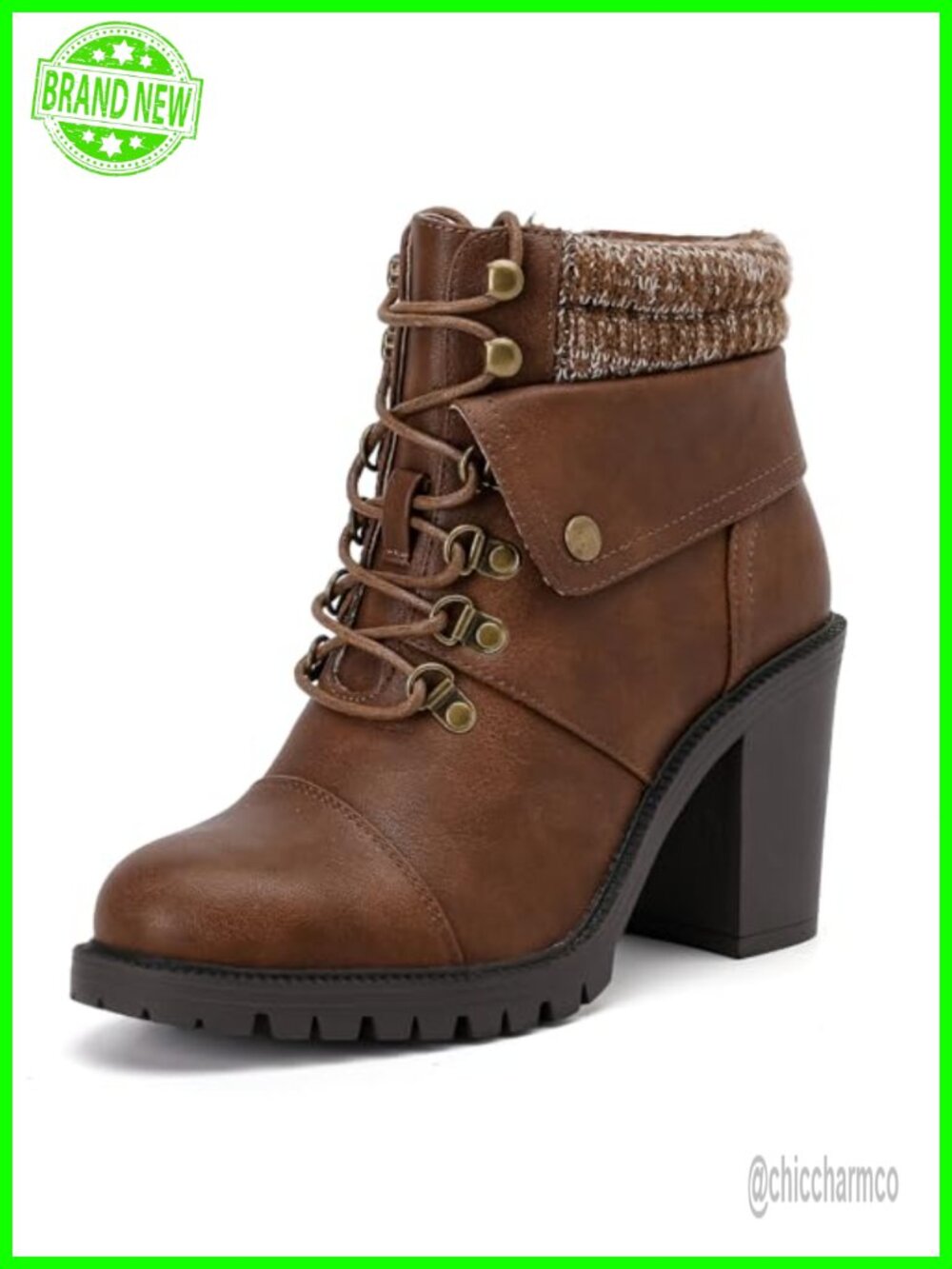 Faux Leather Wide Width Ankle Boots with Memory Foam and Side Zipper